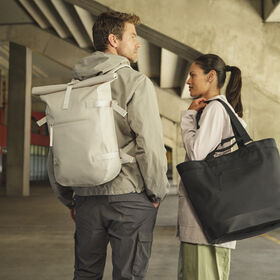 QS575 Waterproof Roll-Top - Natural Stone & QS577 Waterproof 35 Litre Tote Bag